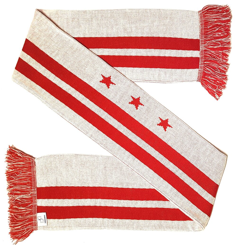 3422 Washington D.C. Flag Knit Scarf